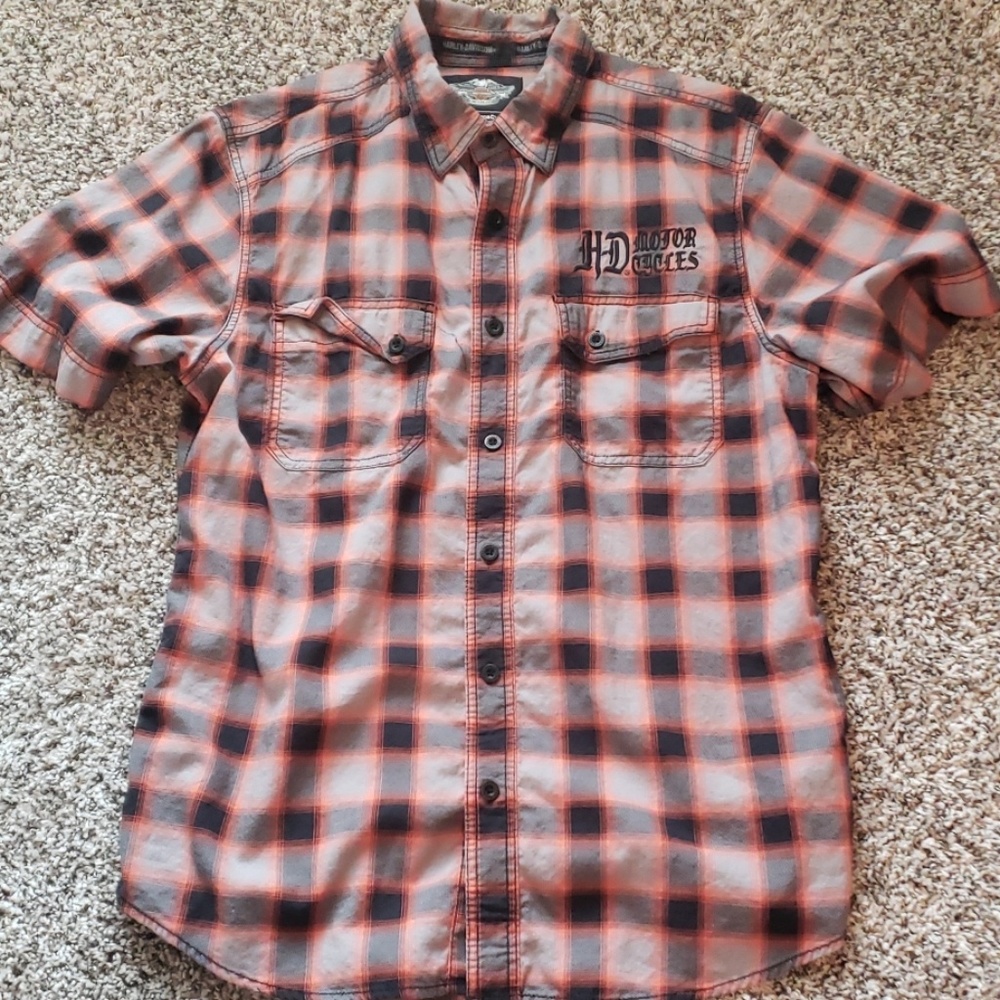 Harley Davidson Button Down